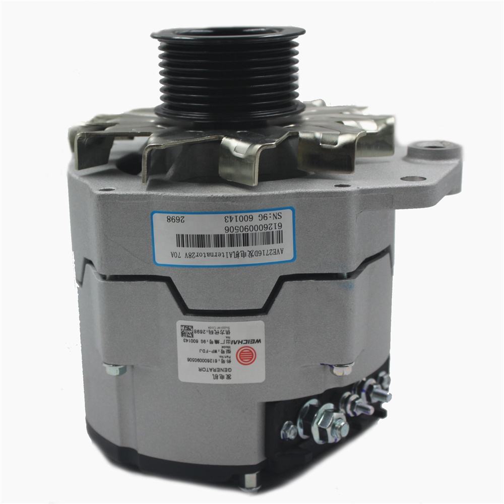 612600090506 Vragmotor WD615 WP10 enjin onderdele alternator vir Weichai Sinotruck Shacman
